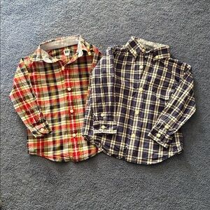 Janie and Jack Multicolor Plaid Shirt